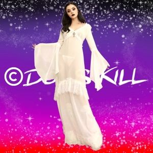 Dolls Kill End of Days Chiffon Maxi Dress